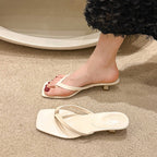 Fashionable Flip-Flops With High Heels Aurélia