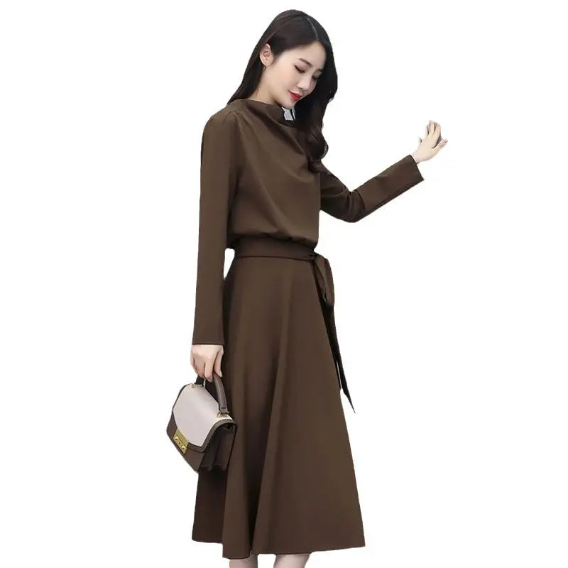 Fashion Casual Thin Long Sleeve Dress Aurélia