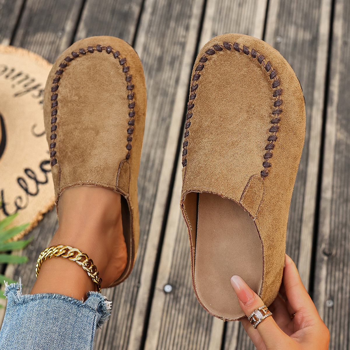 Half-slipper With A Thick Sole For Women Aurélia