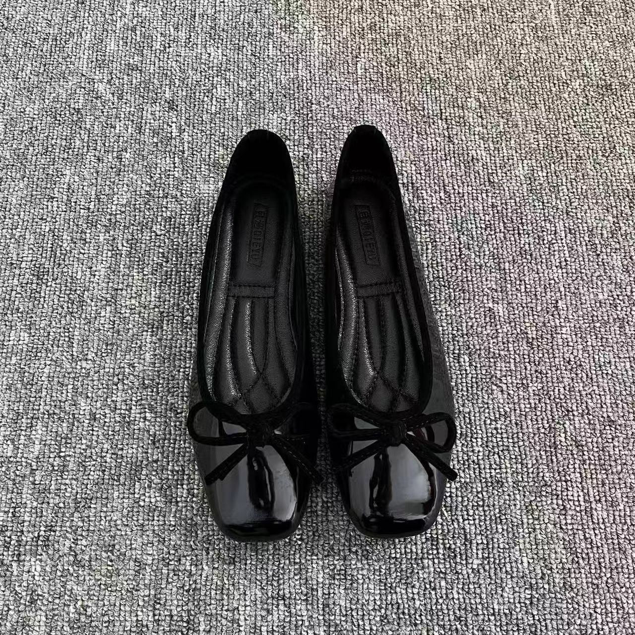 Flat Shoes - Low-cut Patent Leather Mary Jane Fashion Shoes Aurélia