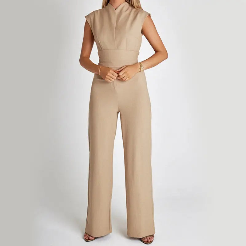 Sleeveless Jumpsuit Wide Leg overalls Aurélia