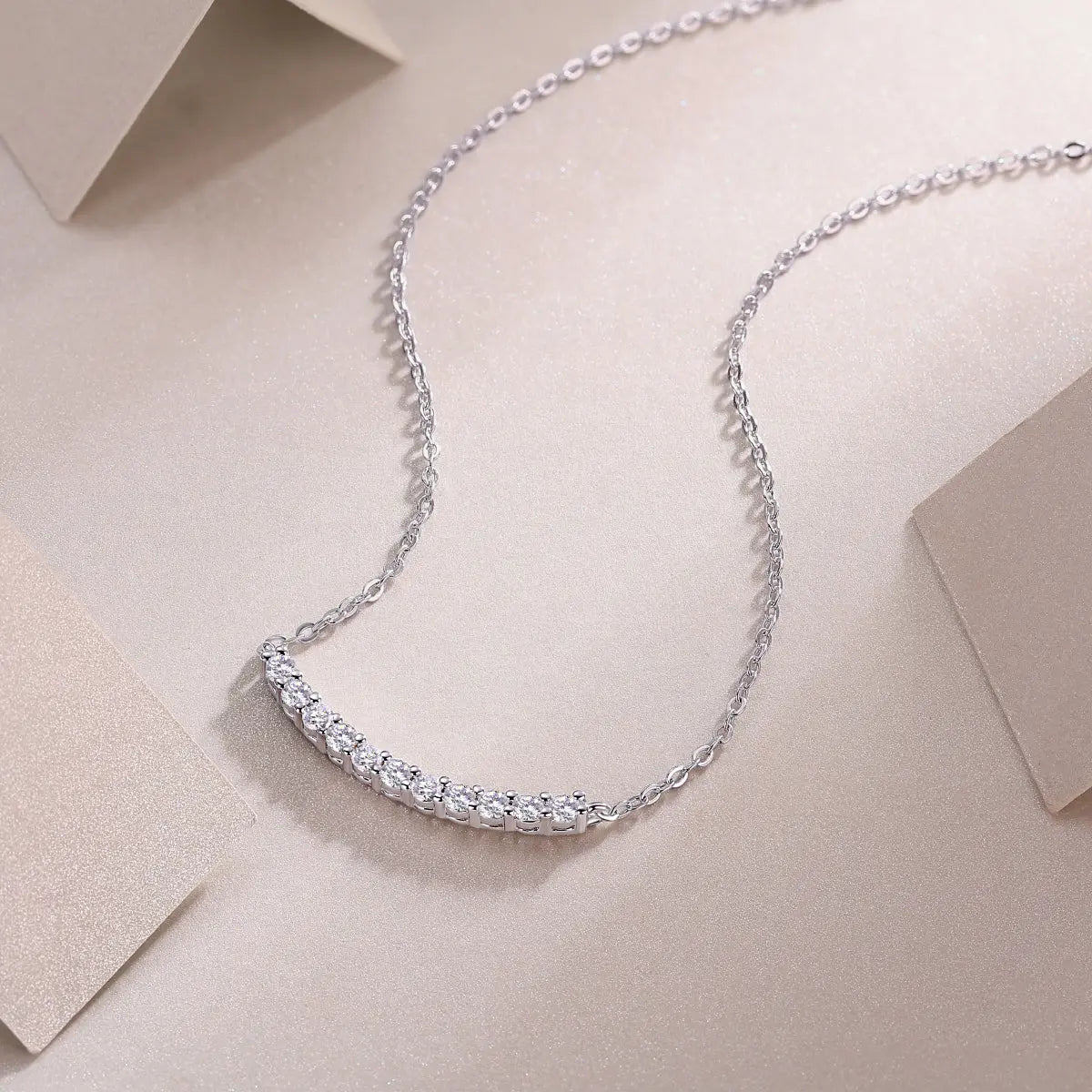 Relaxed Feel Moissanite S925 Platinum-plated Aurélia