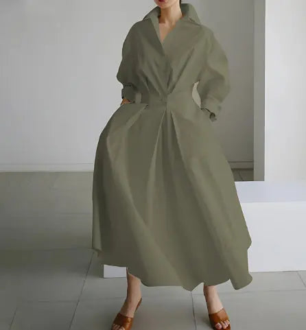 Cinched Waist Swing Dress Aurélia