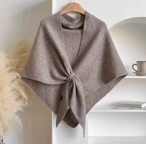 Knitted Neck Wrap Soft Warm Shawl For Women