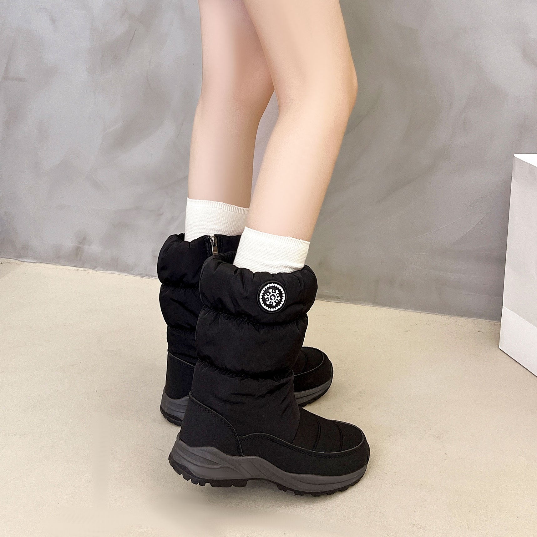 Thickened Cotton Mid-calf Snow Boots Aurélia