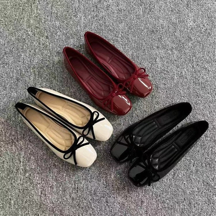 Flat Shoes - Low-cut Patent Leather Mary Jane Fashion Shoes Aurélia