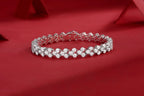 Platinum Bracelet Moissanite, S925 Aurélia