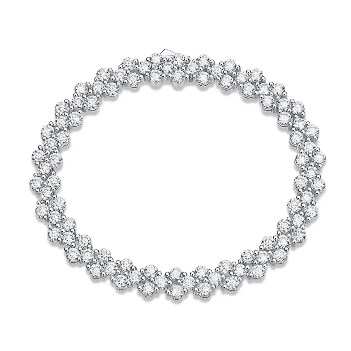 Platinum Bracelet Moissanite, S925 Aurélia