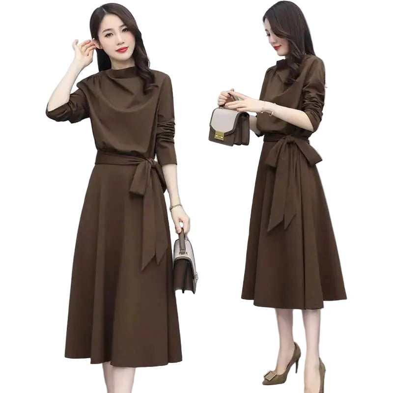 Fashion Casual Thin Long Sleeve Dress Aurélia