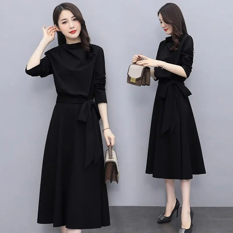 Fashion Casual Thin Long Sleeve Dress Aurélia