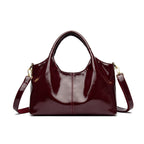 Premium Glossy Leather Trendy Commuter Bag