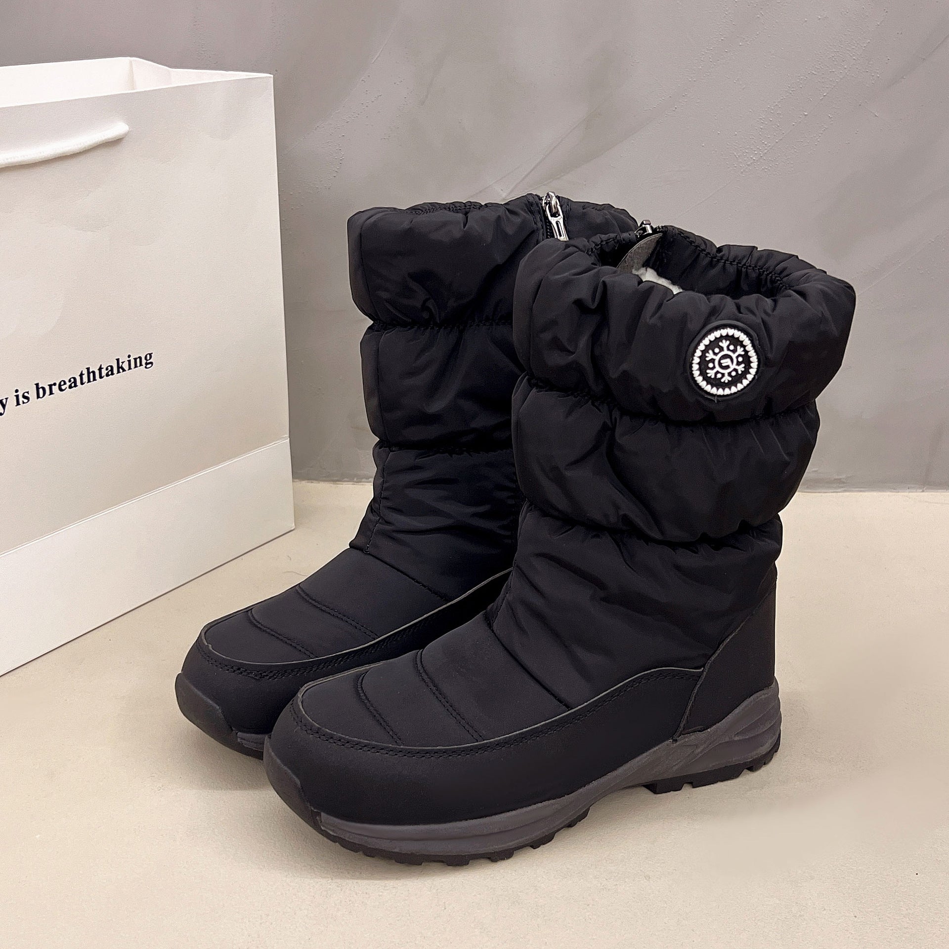 Thickened Cotton Mid-calf Snow Boots Aurélia