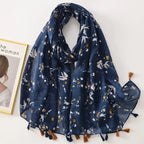 Tassel Decorative Cotton Feel Scarf Aurélia