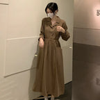 Cinched Waist Shirt Dress Aurélia