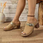 Women's Buckle-Strap Casual Wedge Sandals Aurélia