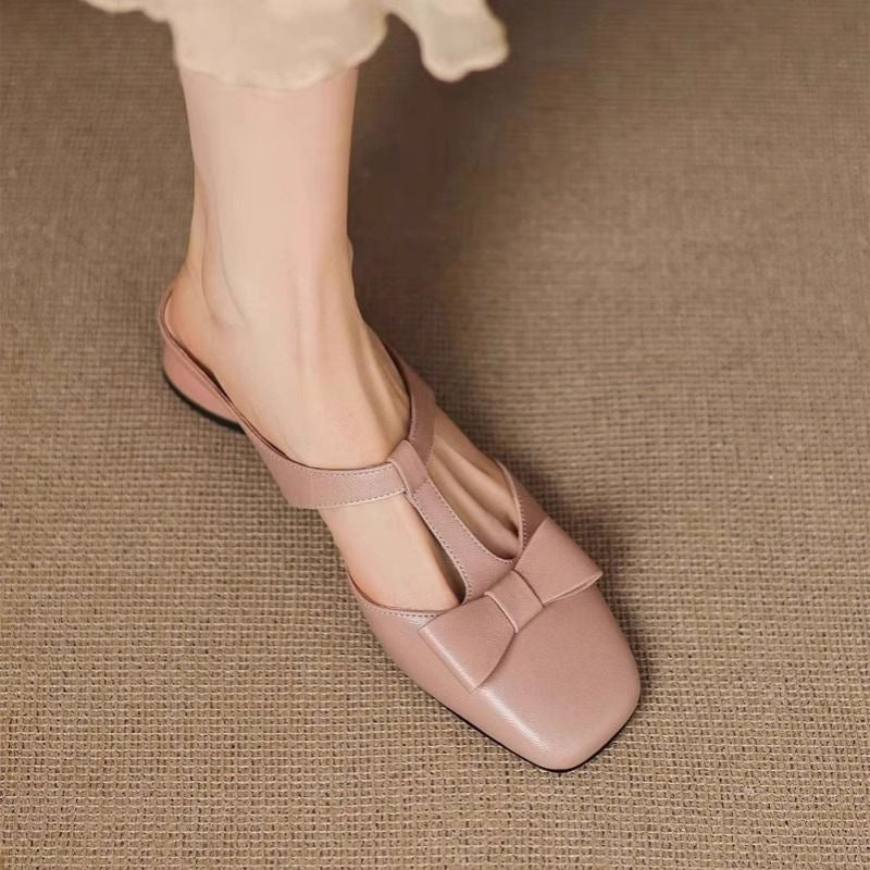 French Style Closed Toe Half Slippers Aurélia