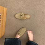 Slip-On Birkenstock Style Mules, French Retro Thick Sole Closed Toe Half Slippers, Casual Outdoor Shoes Aurélia