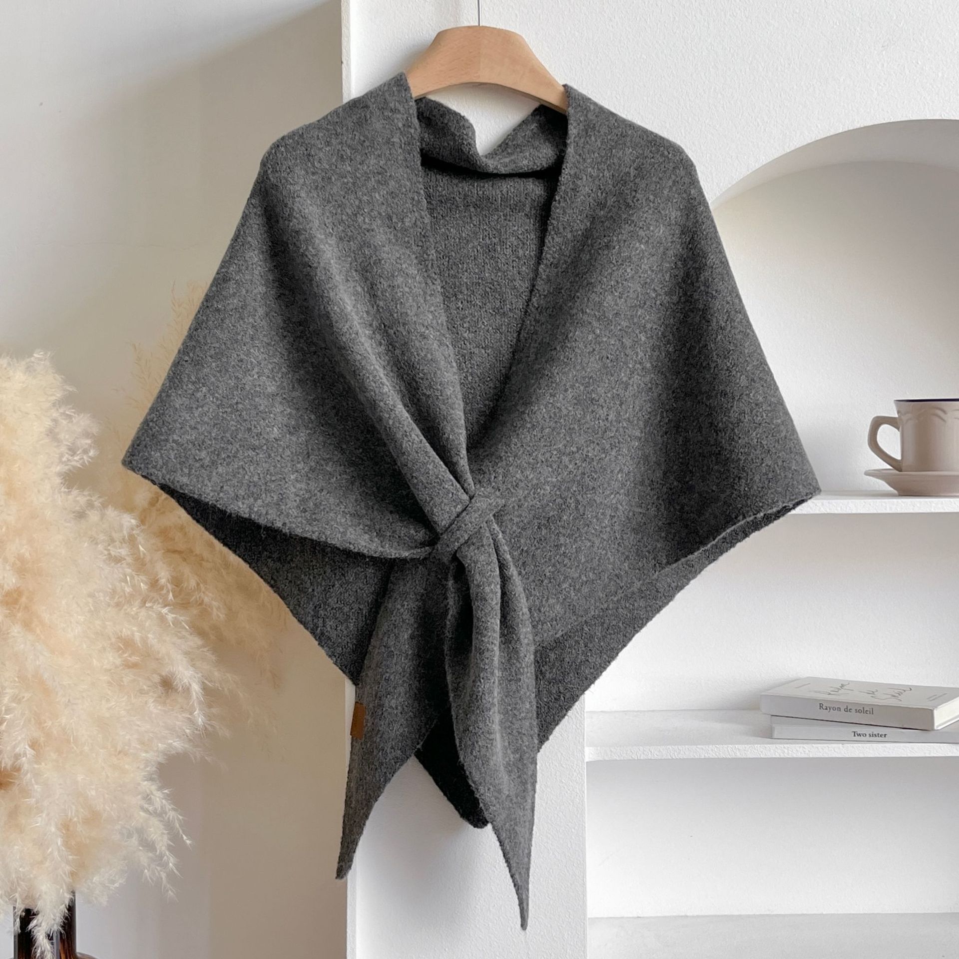Knitted Neck Wrap Soft Warm Shawl For Women