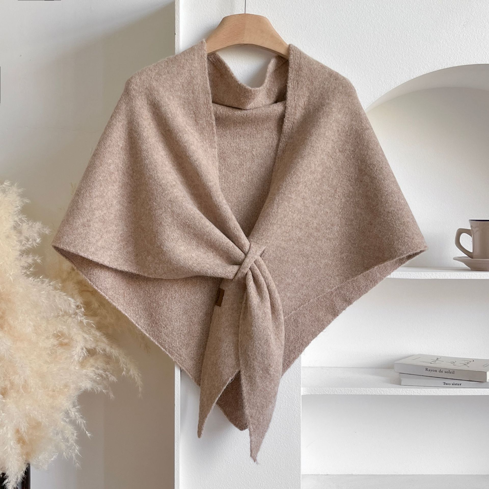 Knitted Neck Wrap Soft Warm Shawl For Women