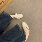 Slip-On Birkenstock Style Mules, French Retro Thick Sole Closed Toe Half Slippers, Casual Outdoor Shoes Aurélia