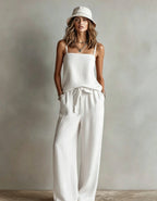 Suspender Wide-Leg Pants Set Aurélia