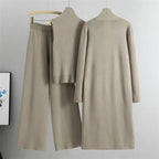 Knitted Vest Long Sweater And Wide-leg Pants 3pcs Suits Aurélia