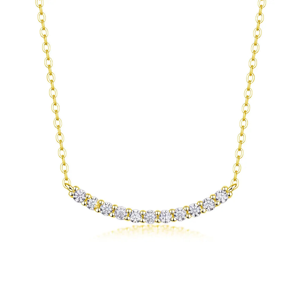 Relaxed Feel Moissanite S925 Platinum-plated Aurélia