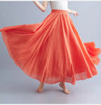 Lady Literature Plus Size Cotton Linen Skirt Aurélia