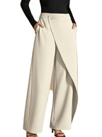 Asymmetrical Draping Suit-Style Casual Pants Aurélia
