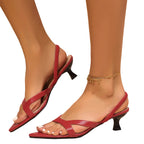 Summer Pointed-Toe Open-Toe Thin-Strap Sandals Aurélia