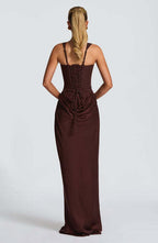 Women's Strapless Sleeveless Sheath Maxi Dress Aurélia