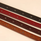 Vintage Hollow Belt Cowhide Leather Aurélia