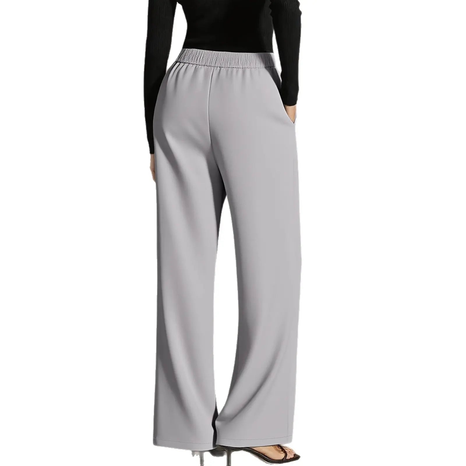 Asymmetrical Draping Suit-Style Casual Pants Aurélia