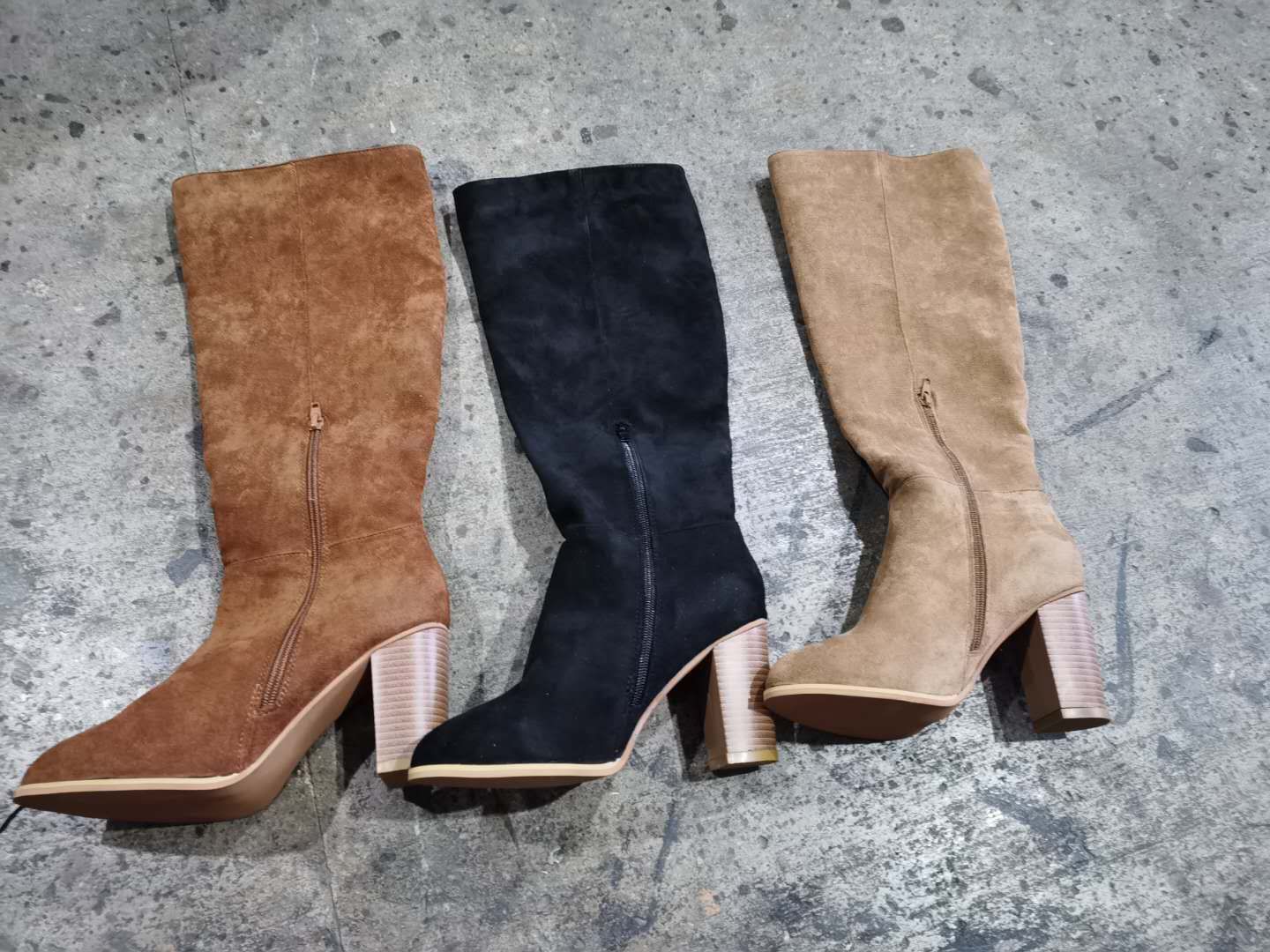 High-heeled Thigh-high Boots With A Side Zipper For Women Aurélia