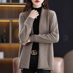 Lapel Mid-length Long-sleeves Sweater Aurélia