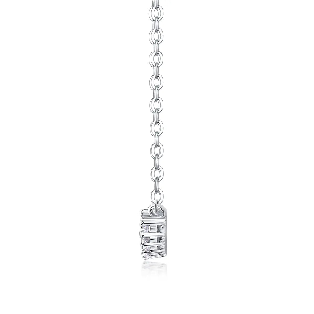 Relaxed Feel Moissanite S925 Platinum-plated Aurélia
