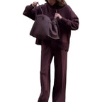 Oversized Sweater And Loose Pockets Trousers Set Aurélia