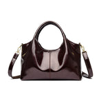 Premium Glossy Leather Trendy Commuter Bag