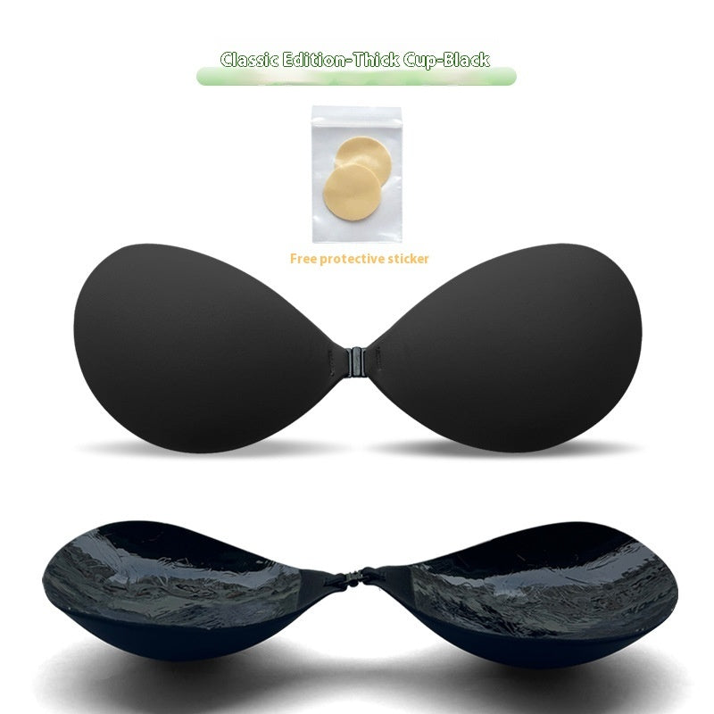 Thickened Seamless Push Up Small Breast Size Exaggerating Bra Silicone Nipple Sticker Aurélia